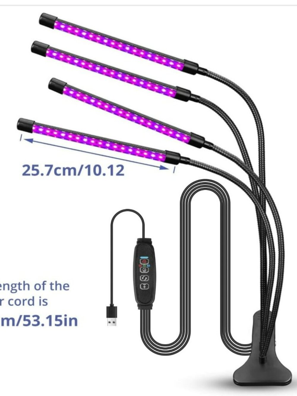 4-Head LED Grow Light, - Picture 3 of 9